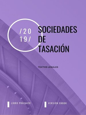 cover image of SOCIEDADES DE TASACIÓN
